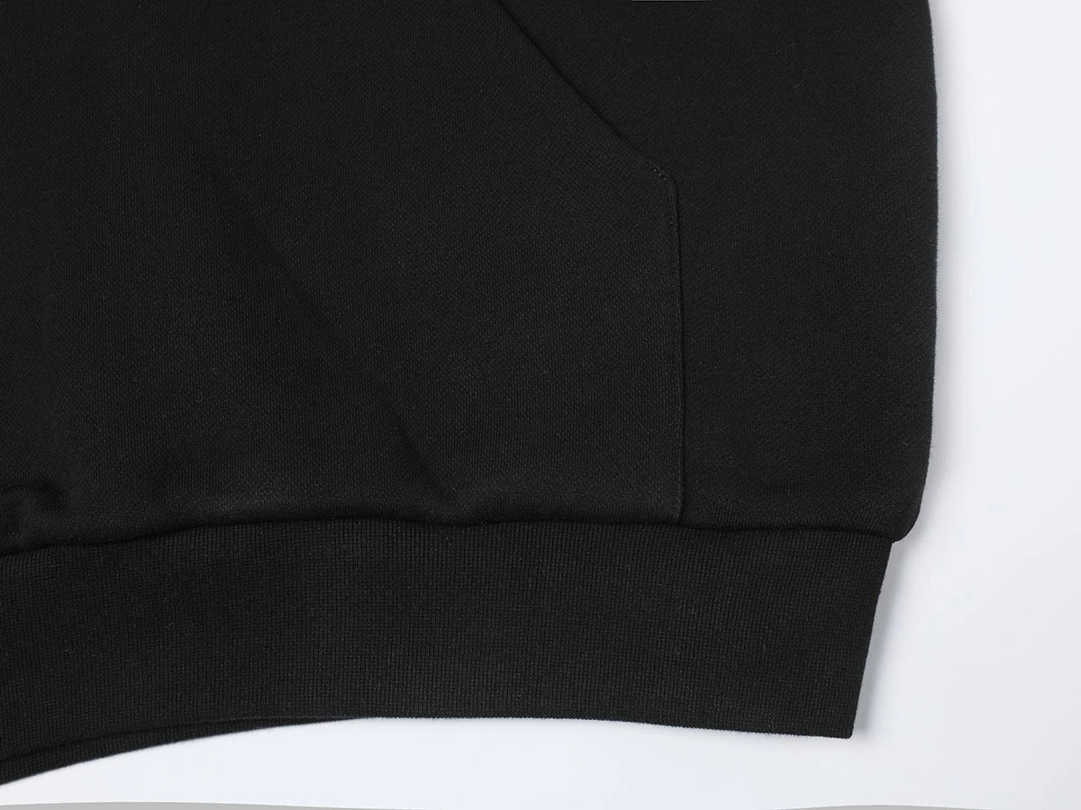 1000 GSM DOUBLE-LAYER 'BLACK' HOODIE - Image 6
