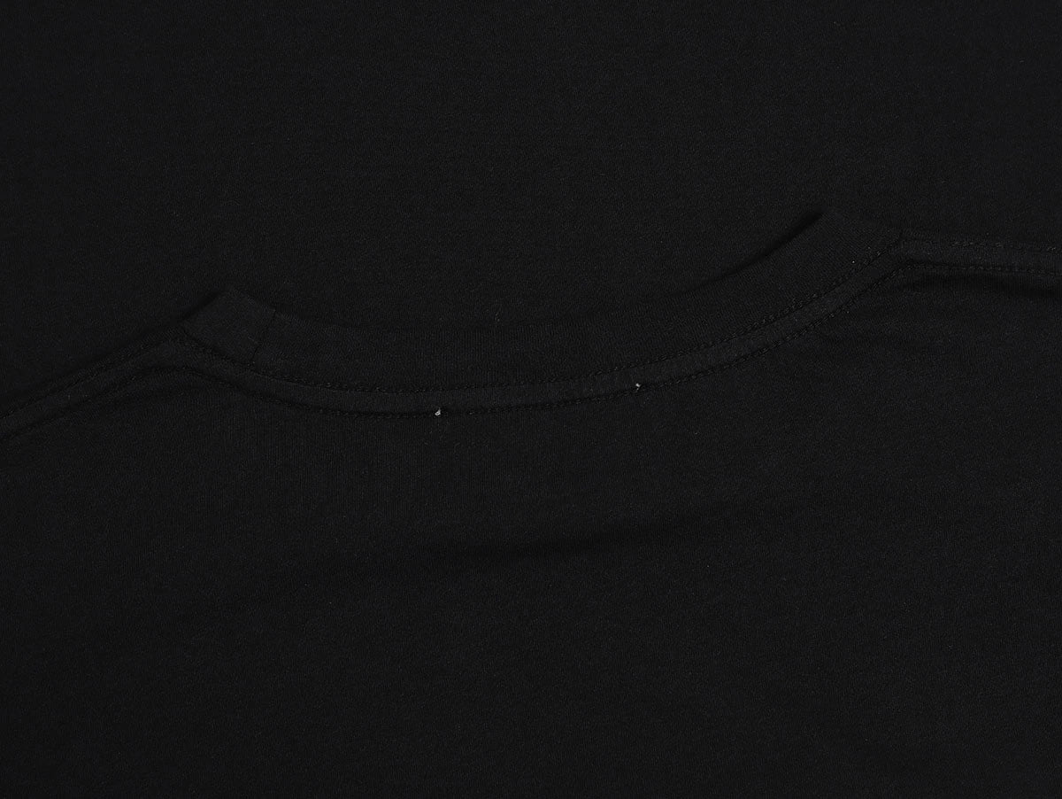150 GSM RELAXED BOXY FIT 'BLACK' T-SHIRT - Image 3