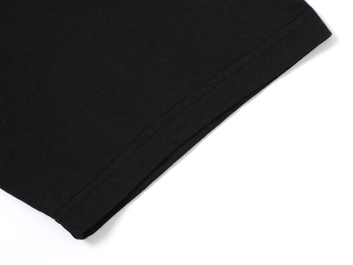 150 GSM RELAXED BOXY FIT 'BLACK' T-SHIRT - Image 4
