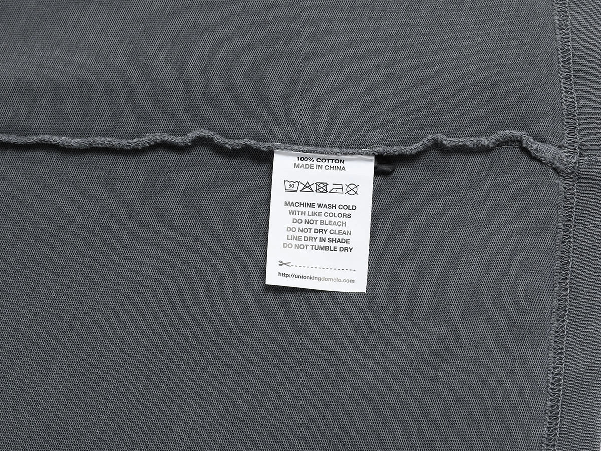 220 GSM LOOSE FIT 'WASHED GRAY' T-SHIRT - Image 8