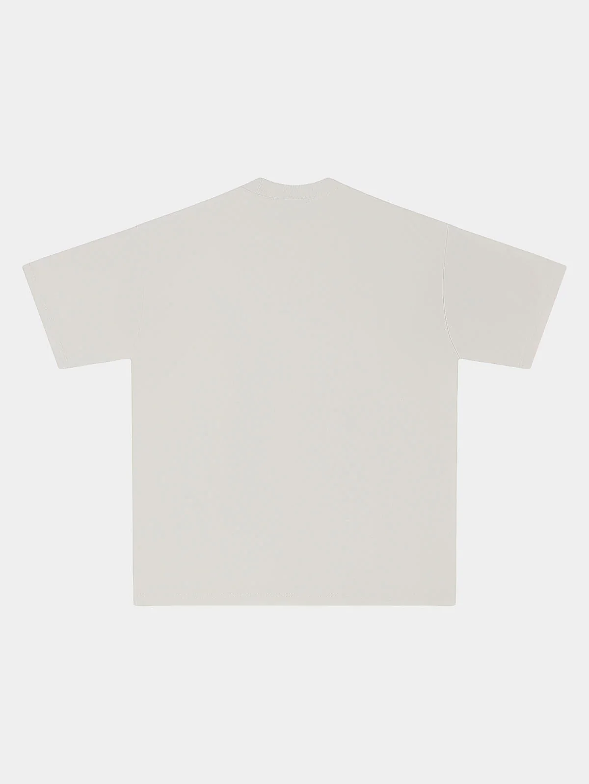 280 GSM LOOSE FIT 'SILVER WHITE' T-SHIRT - Image 2