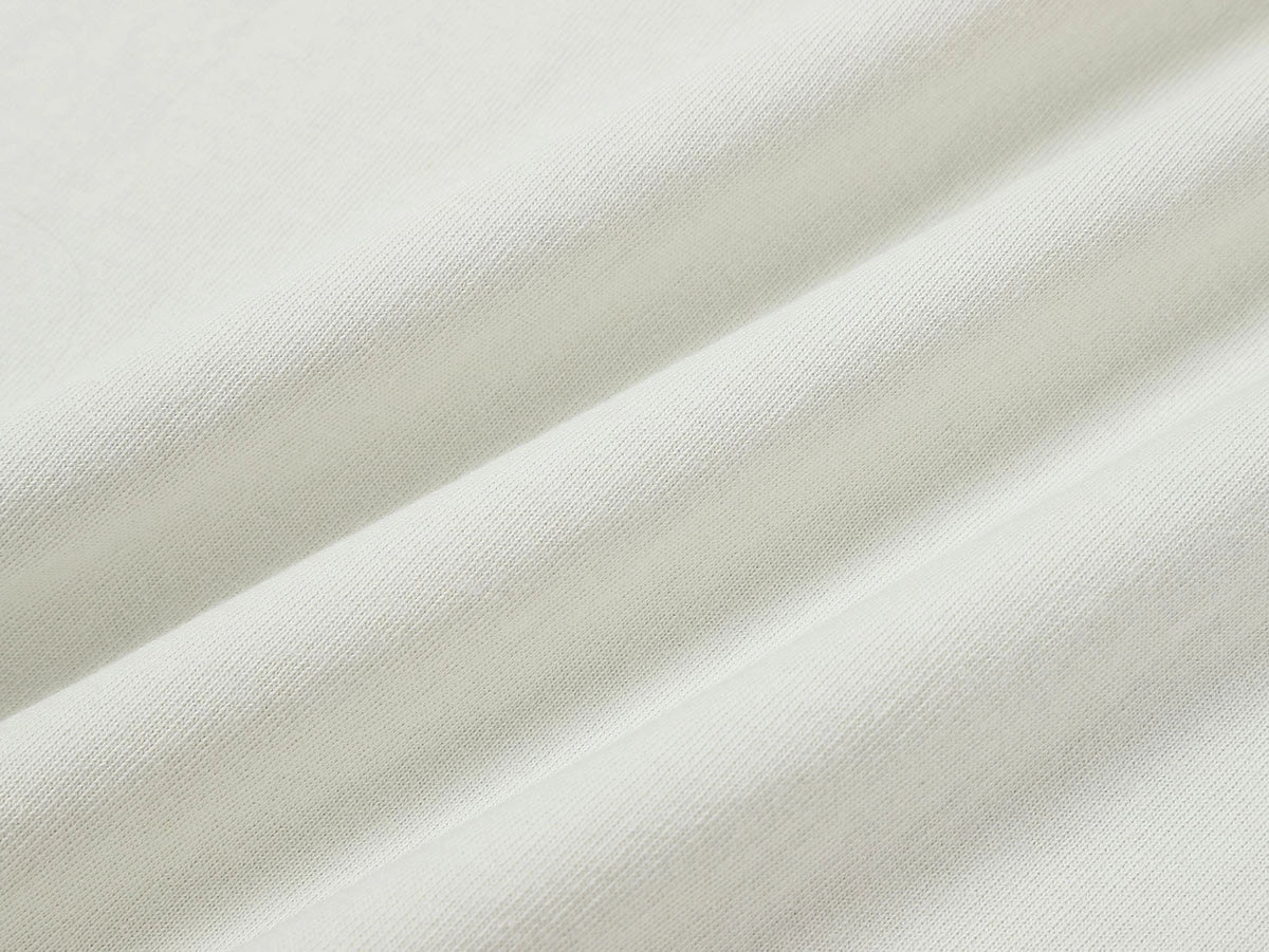 320 GSM BOXY CROPPED 'WASHED OFF WHITE' T-SHIRT - Image 7
