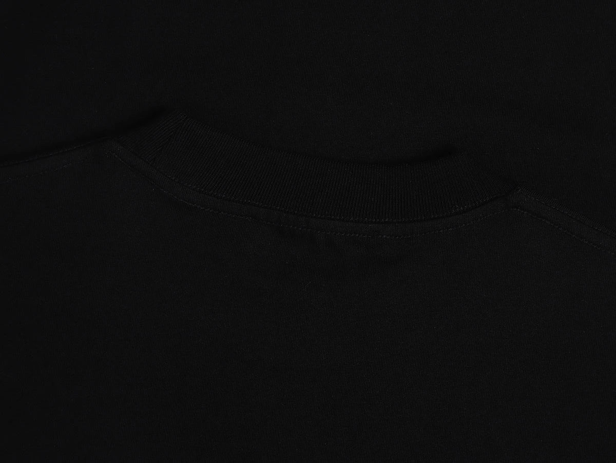 220 GSM LOOSE FIT 'BLACK' T-SHIRT - Image 5