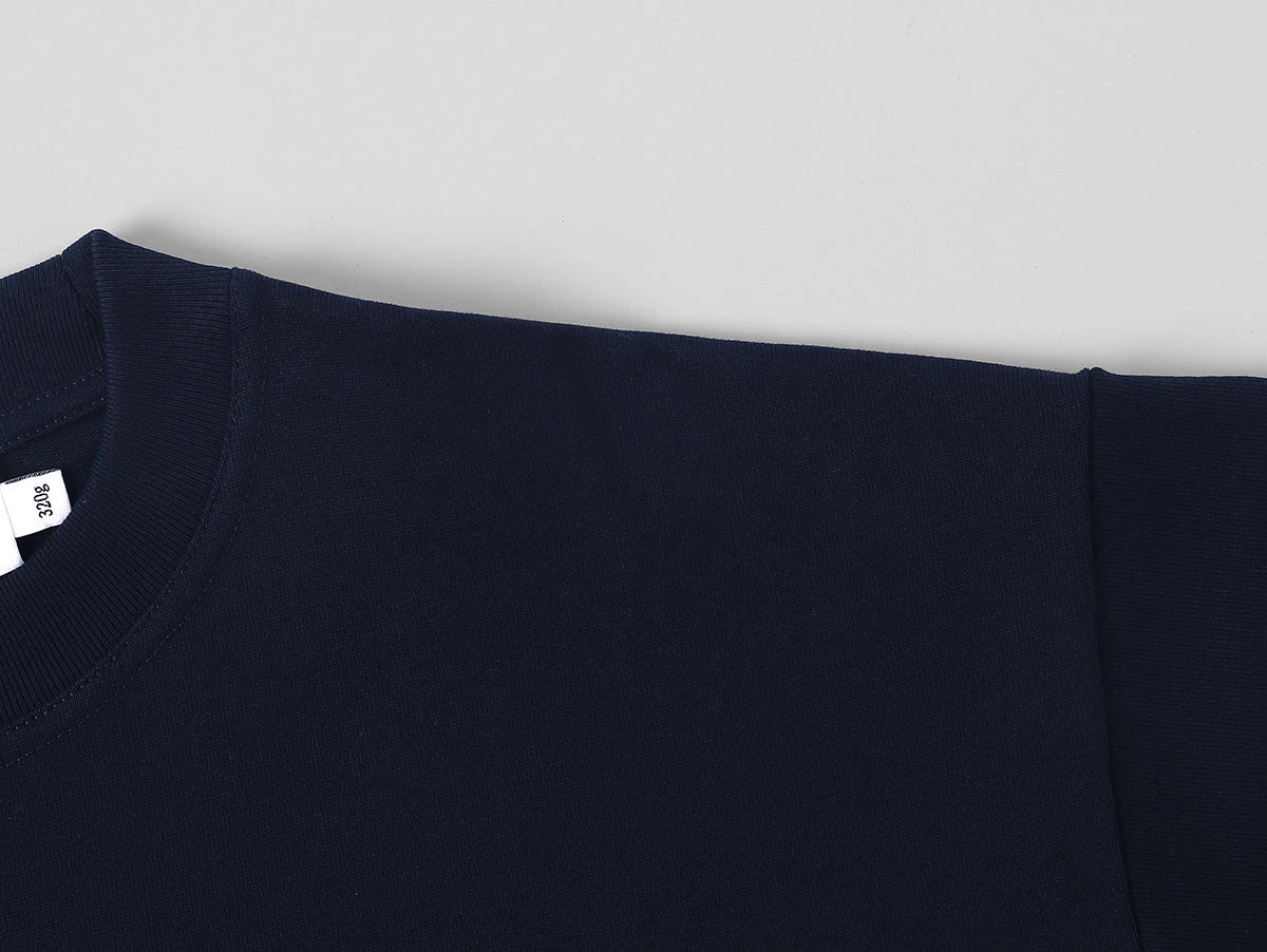 320 GSM LOOSE FIT 'NAVY BLUE' T-SHIRT - Image 4
