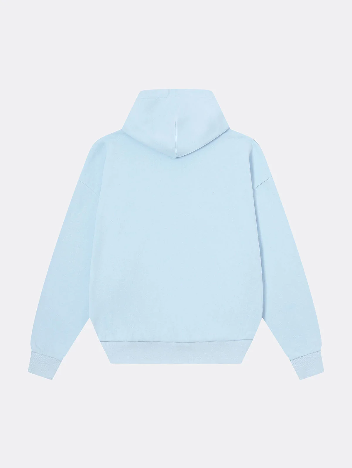 360 GSM 100% COTTON BOXY CROPPED FIT 'PURE BLUE' HOODIE - Image 2