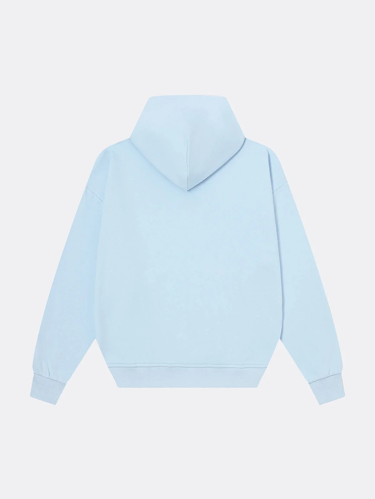 360 GSM 100% COTTON BOXY CROPPED 'PURE BLUE' ZIP-UP HOODIE - Image 2