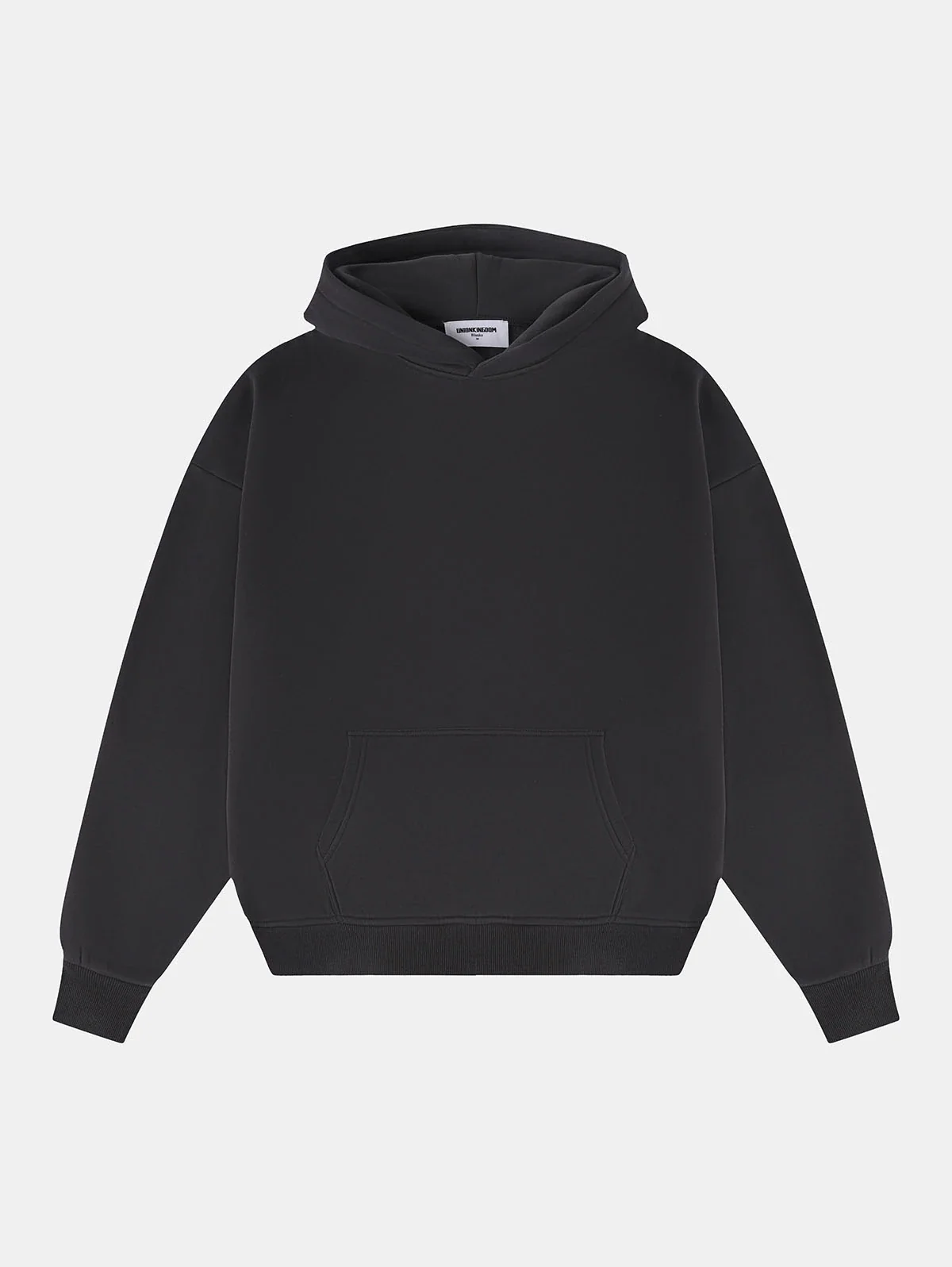 360 GSM CROPPED FIT 'DARK GRAY' HOODIE