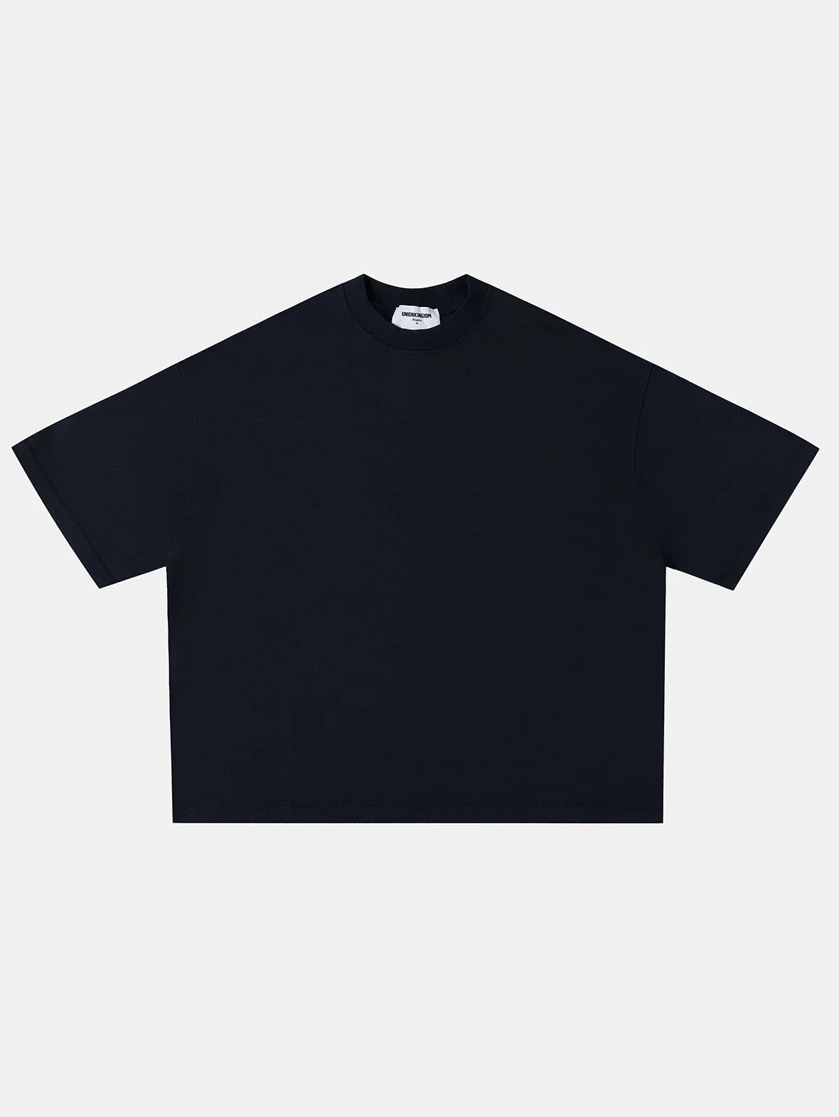 400 GSM BOXY CROPPED FIT 'NAVY BLUE ' T-SHIRT
