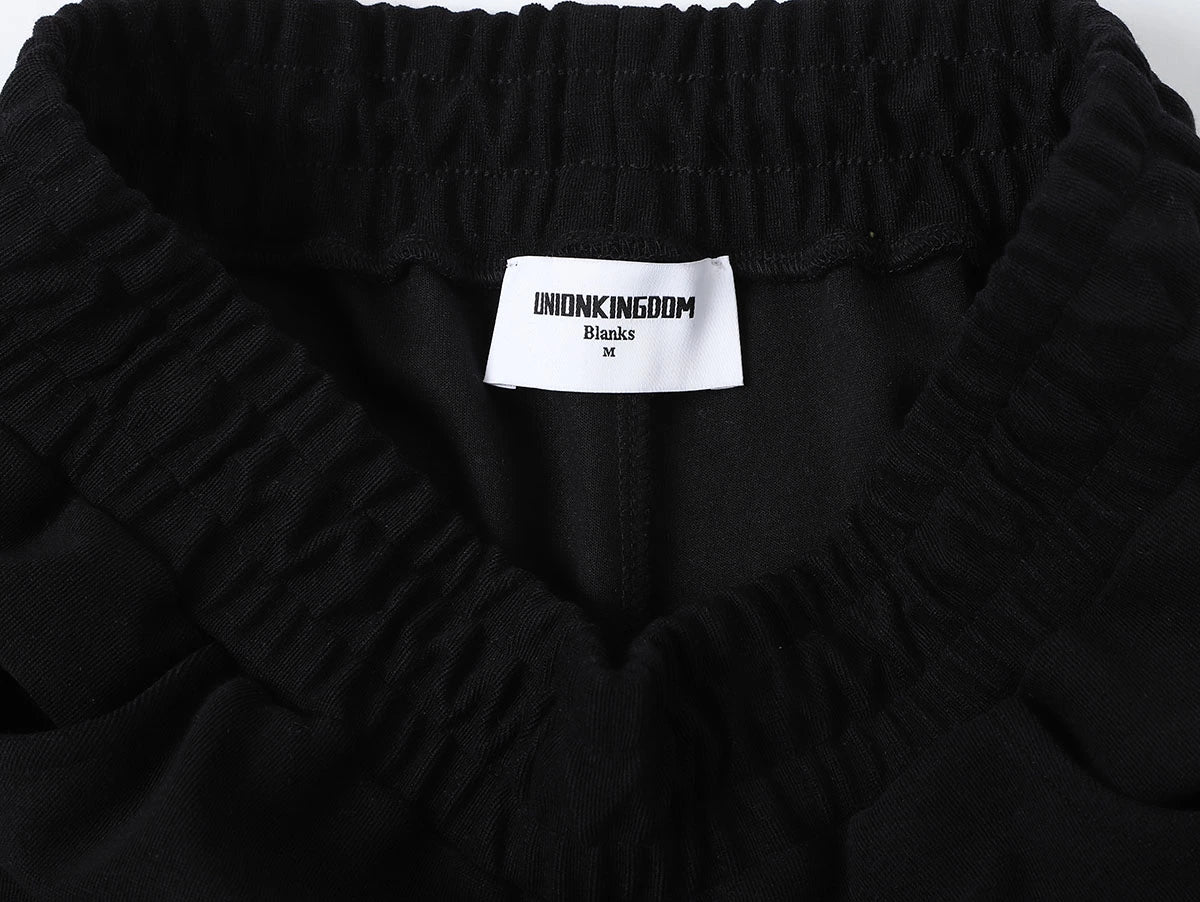 420 GSM MID-LENGTH LOOSE FIT 'BLACK' SHORTS - Image 5