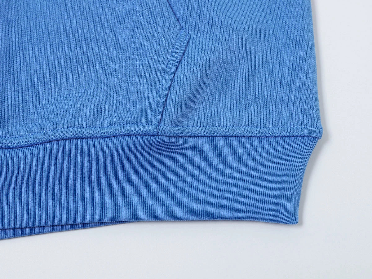 480 GSM TERRY LOOSE FIT 'BRIGHT BLUE' HOODIE - Image 6