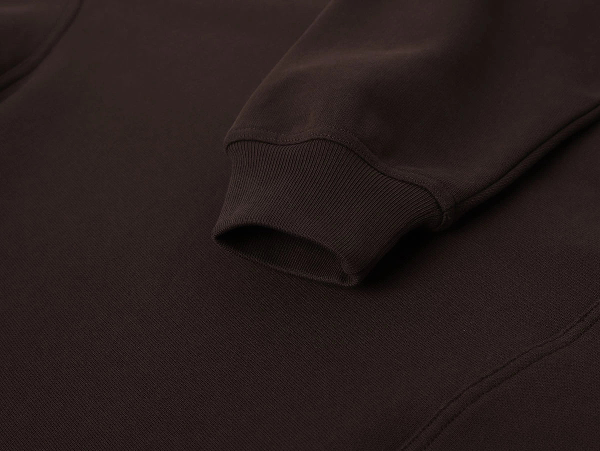 480 GSM TERRY LOOSE FIT 'COFFEE' HOODIE - Image 5