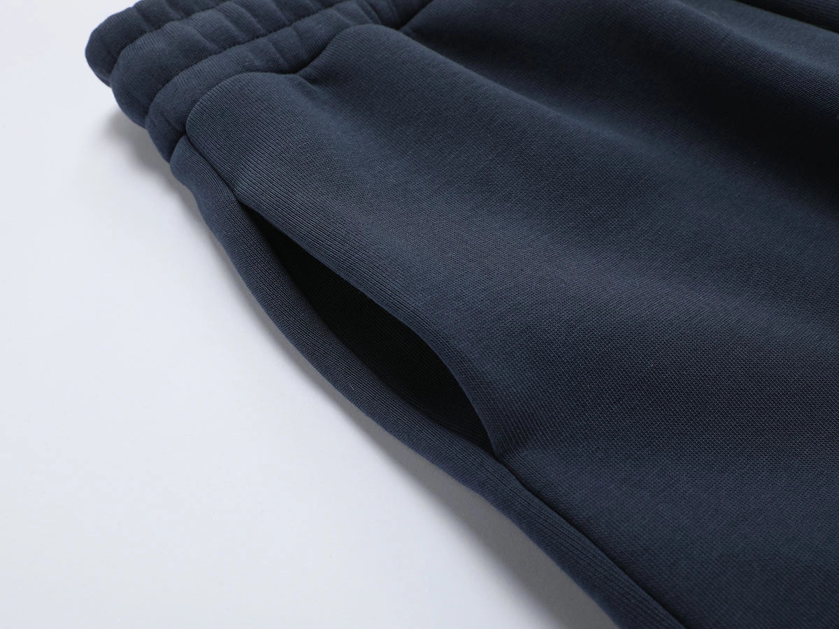 500 GSM LOOSE FIT WIDE LEG 'NAVY BLUE' SWEATPANT - Image 3
