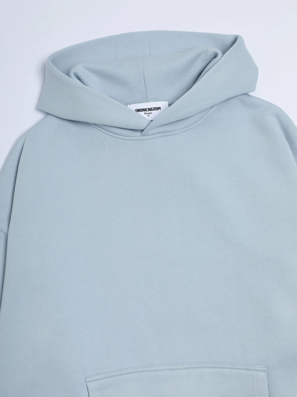 520 GSM BOXY CROPPED FIT 'LIGHT BLUE' HOODIE - Image 3