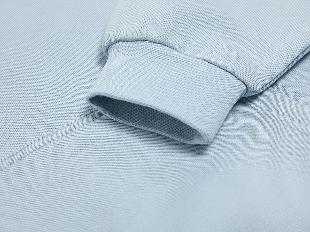 520 GSM BOXY CROPPED FIT 'LIGHT BLUE' HOODIE - Image 4