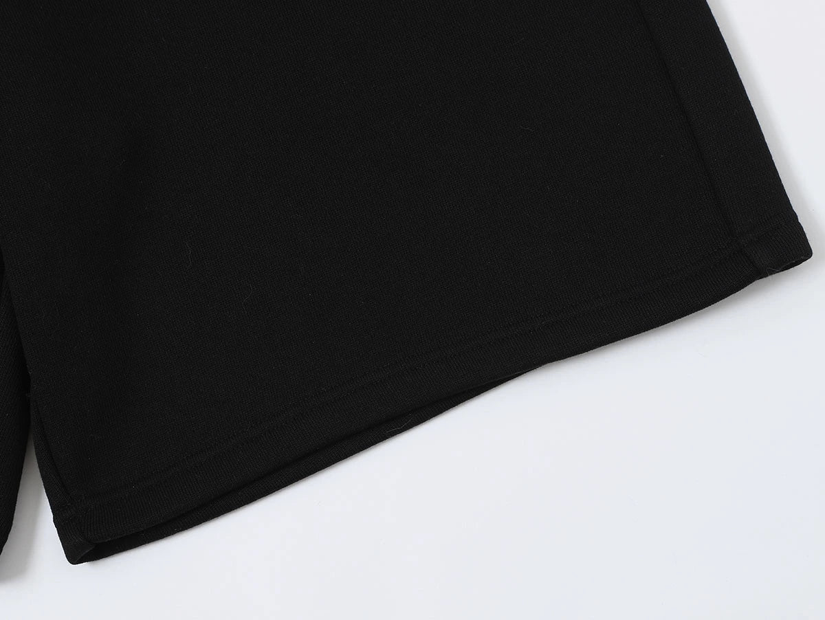 520 GSM COZEY BAGGY 'BLACK' SHORTS - Image 8