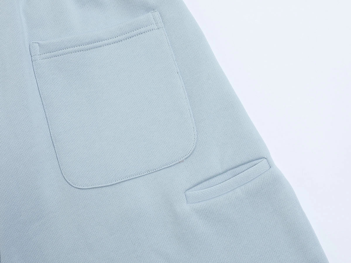 520 GSM COZEY BAGGY 'LIGHT BLUE' SHORTS - Image 8