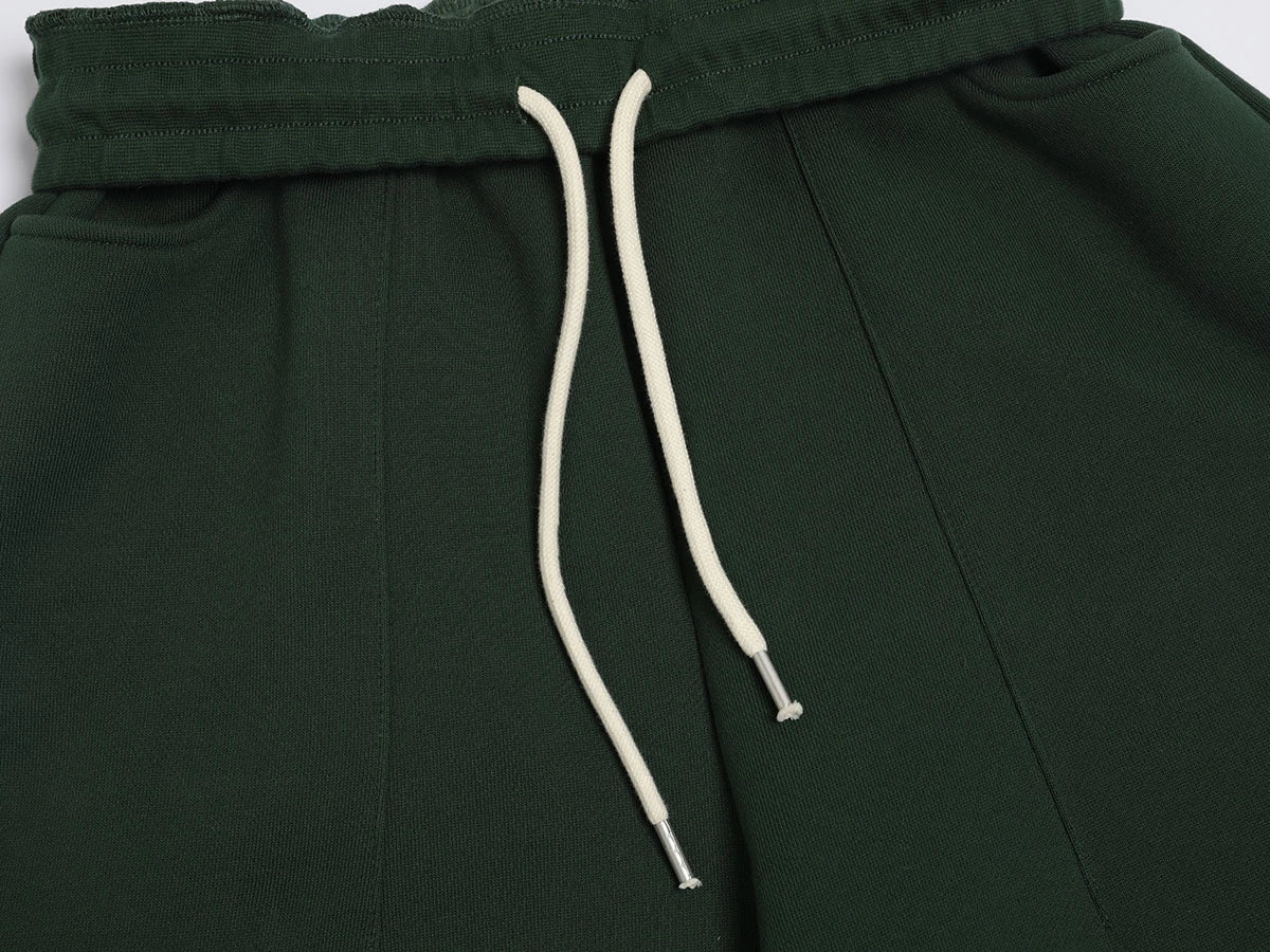 520 GSM COZY BAGGY 'DARK GREEN' STRAIGHT PANTS - Image 4