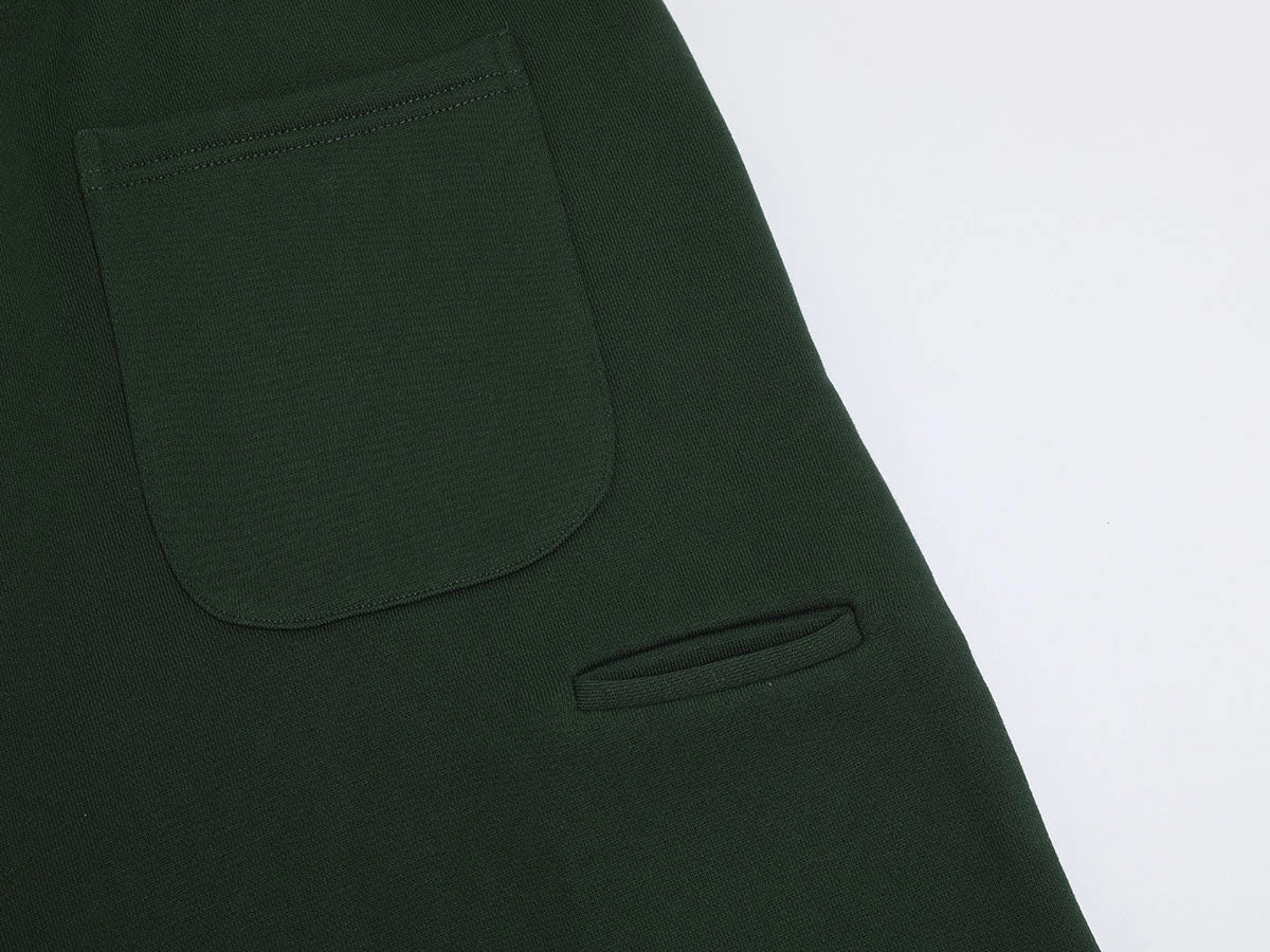 520 GSM COZY BAGGY 'DARK GREEN' STRAIGHT PANTS - Image 7