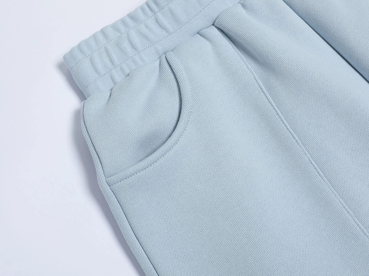 520 GSM COZY BAGGY 'LIGHT BULE' STRAIGHT PANTS - Image 3