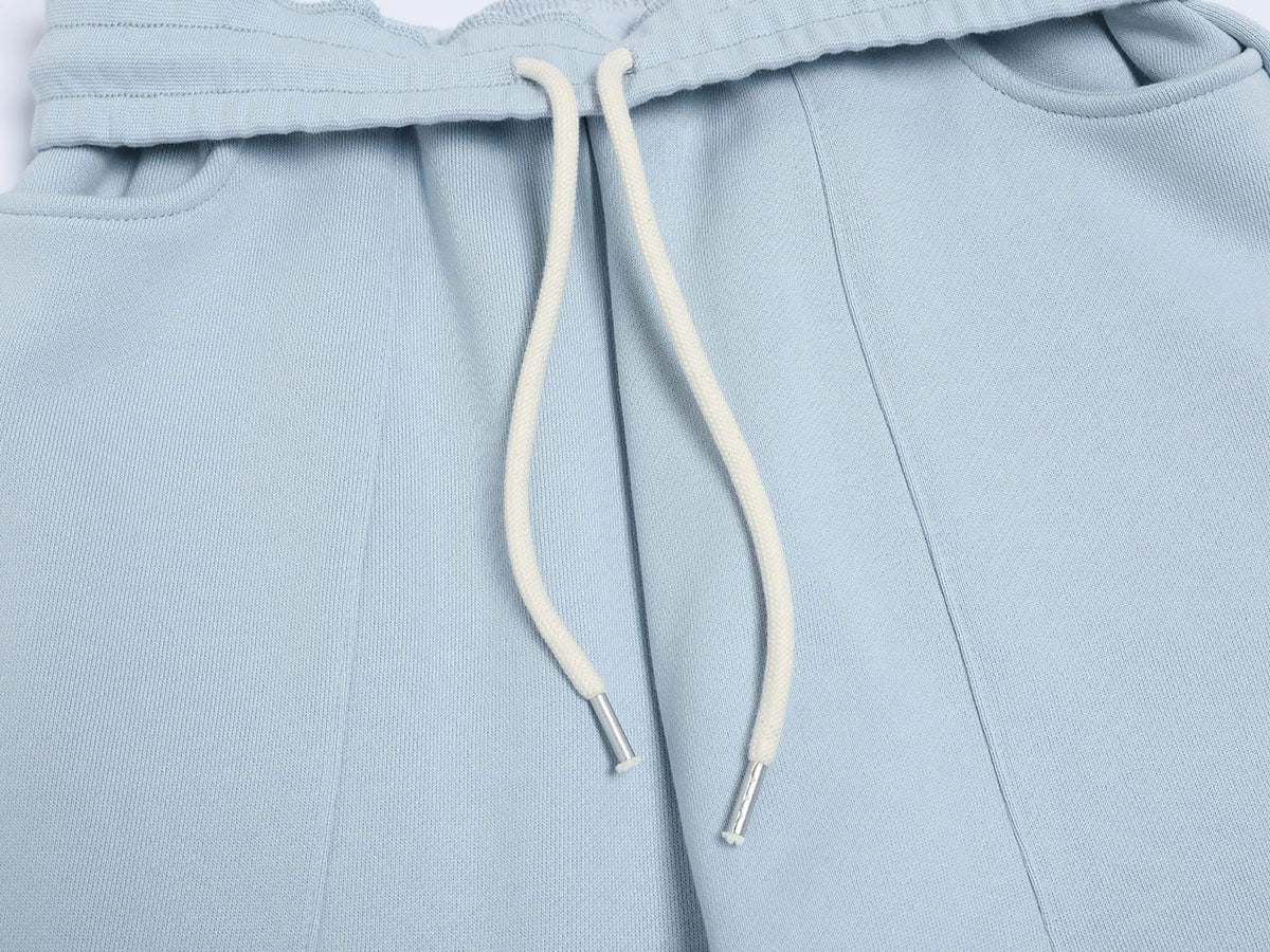 520 GSM COZY BAGGY 'LIGHT BULE' STRAIGHT PANTS - Image 5