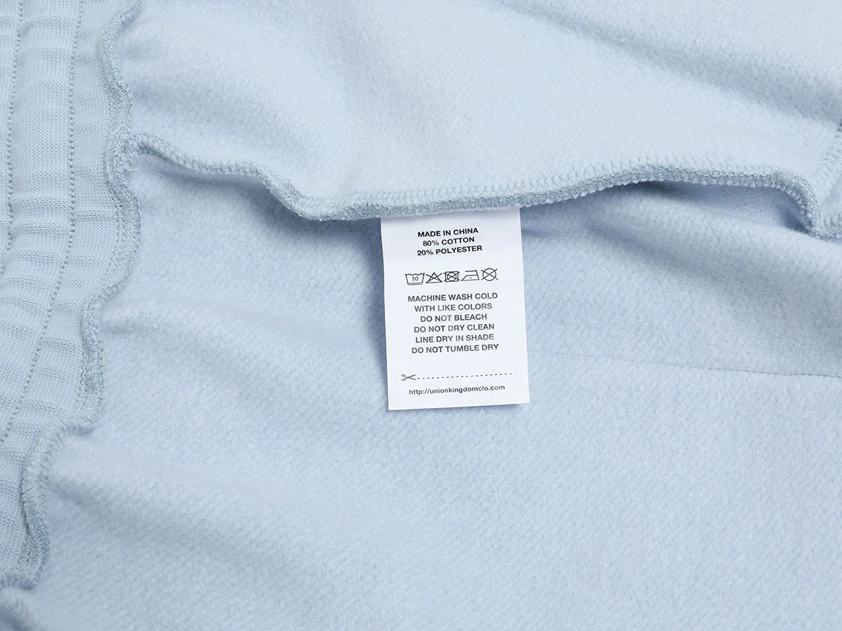 520 GSM COZY BAGGY 'LIGHT BULE' STRAIGHT PANTS - Image 8