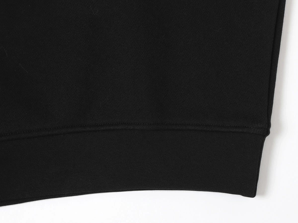 520 GSM BOXY CROPPED FIT 'BLACK' CREWNECK - Image 5