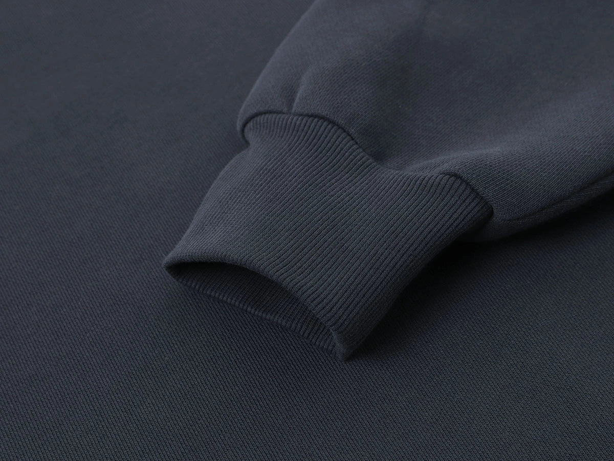 630 GSM BOXY CROPPED FIT 'STONE COAL' CREWNECK - Image 5
